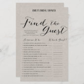 Matig Rustisch Vrijgezellenfeest Game PRINED (Voorkant / Achterkant)