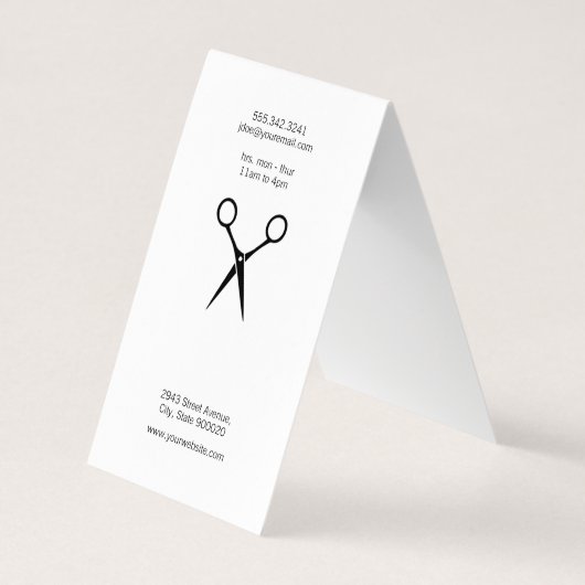 Matig Salon Monogram / Goud geborsteld / Stijllijs Visitekaartjes (Achterkant)