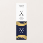 Matig Salon Monogram / Goud geborsteld / Stijllijs Visitekaartjes (Buitenkant ongevouwen)