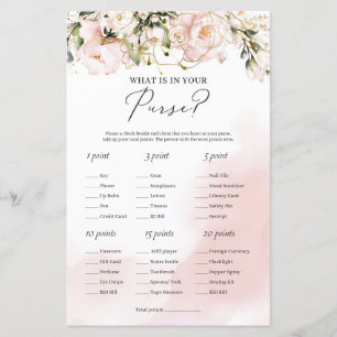 Matig spoelroze florale wat in uw tas zit