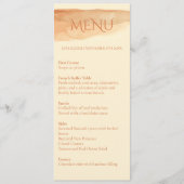 Matig tabelmenu voor elegante waterverfkleuren menu (Voorkant)