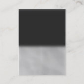 Matig visitekaartje van grijze monogram (Achterkant)