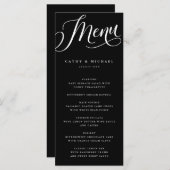 Matig Vlaams Manuscript, zwart Menu (Voorkant / Achterkant)