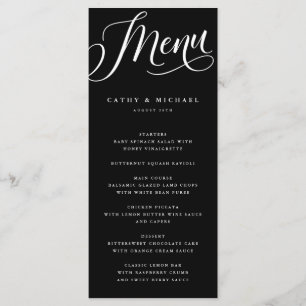 Matig Vlaams Manuscript, zwart Menu