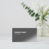 Matig wit halftooneffect visitekaartje (Staand voorkant)