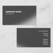 Matig wit halftooneffect visitekaartje (Voorkant / Achterkant)