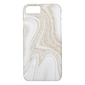 Matig witte marmer glitter Case-Mate iPhone case (Achterkant)