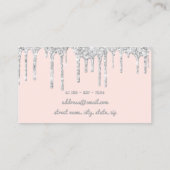 Matig zilverglitter drijft mest visitekaartje (Achterkant)