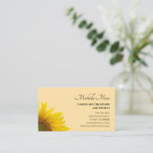 Matig zonnebloem Elegant Botanisch Visitekaartje (Staand voorkant)