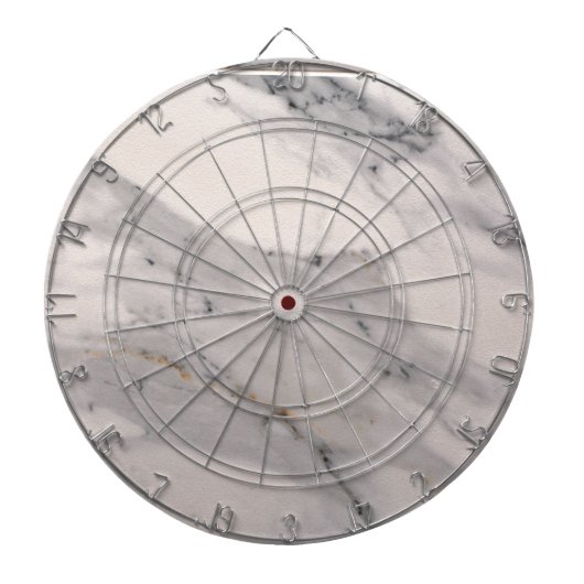 Matig zwart grijs roze marmer dartbord (Voorkant)