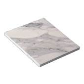 Matig zwart grijs roze marmer notitieblok (Schuin)