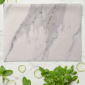 Matig zwart grijs roze marmer theedoek (Gevouwen)
