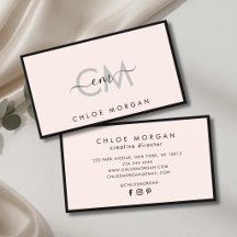 Matig zwart lichtroze script handtekeningmonogram