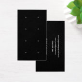 Matig zwart-wit-bedaarscherm visitekaartje (Bureau)