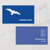 Matig zwart-wit vliegende hond visitekaartje (Voorkant / Achterkant)