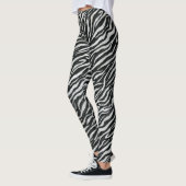 Matig zwart-wit Zebra Leggings (Links)