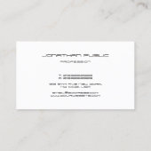 Matig zwart-wit zwart-wit, afgebeeld grafisch Init Visitekaartje (Achterkant)