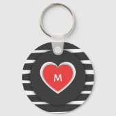 Matig zwart-wit, zwart-wit, zwart-wit, zwart-wit,  sleutelhanger (Voorkant)