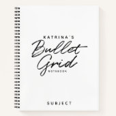 Matig zwart-witscript gedemonteerd notitieboek (Voorkant)