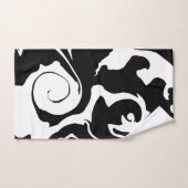 Matig zwarte marmer bad handdoek (Handdoek)