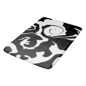 Matig zwarte marmer badmat (Gekanteld)