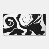 Matig zwarte marmer bureaumat (Voorkant)