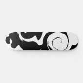Matig zwarte marmer skateboard (Horizontaal)