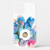 Matige bloem met waterverf, handgetrokken bloem Case-Mate iPhone case (Achterkant)