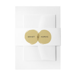 Matige penseelstreken - Band Uitnodigingen Wikkel