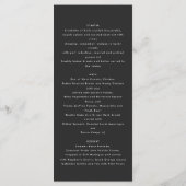 Matige rustige pampas eucalyptus botanische elegan menu (Achterkant)
