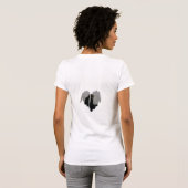 Matige Sketch Sprayed Heart Lijst T-shirt (Achterkant volledig)