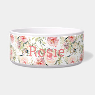 Matige waterverf florale botanicum voerbakje