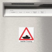 Matilda kruising waarschuwingsteken magneet (Insitu (Vaatwasser))