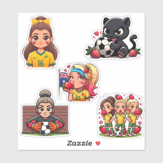 Matildas Aardbei Kisses Sticker (Vel)