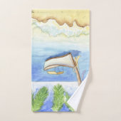 Matin à Bali Aquarelle (Serviette à main)