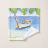 Matin à Bali Aquarelle (Gant de toilette)