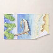 Matin à Bali Aquarelle (Serviette à main)