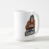 Matin Bigfoot - Sasquatch dormant avec Mug de café (Devant droit)