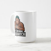 Matin Bigfoot - Sasquatch dormant avec Mug de café (Devant gauche)