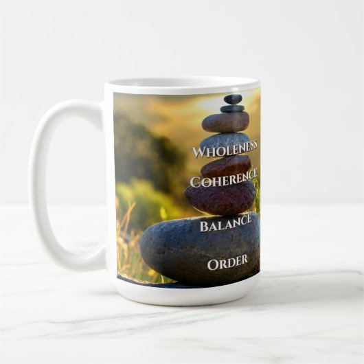 Matin Calme Méditative Café Mug (Gauche)
