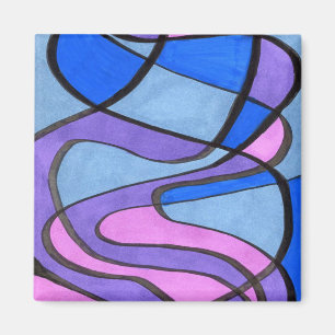 "Matin Cool" Magnet d'art Abstrait
