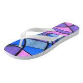 "Matin Cool" tongs abstraits. (Incliné)