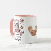 Matin de péage - Chat et Rose Mug combo (Devant gauche)