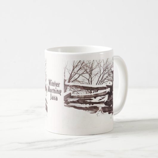 Matin d'hiver Java MUG (Devant droit)