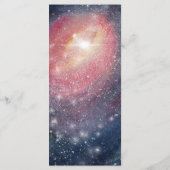 Matin Night Sky Galaxy Blue Paars Red Menu (Achterkant)