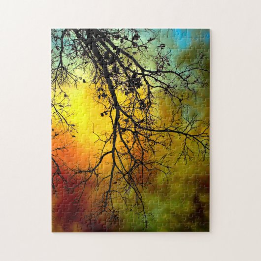 Matin orageux avec puzzle d'arbre (Vertical)
