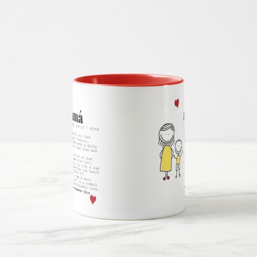 Matin rituel Café Mug Cadeau sentimental pour mama (Centre)