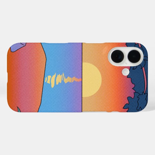 Matin Sunlight Création iPhone 16 Coque (Verso (horizontal))