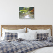 Matin sur la toile étirée de la rivière (Insitu(Chambre))