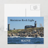 Matinicus Rock Light, Maine Briefkaart (Voorkant / Achterkant)